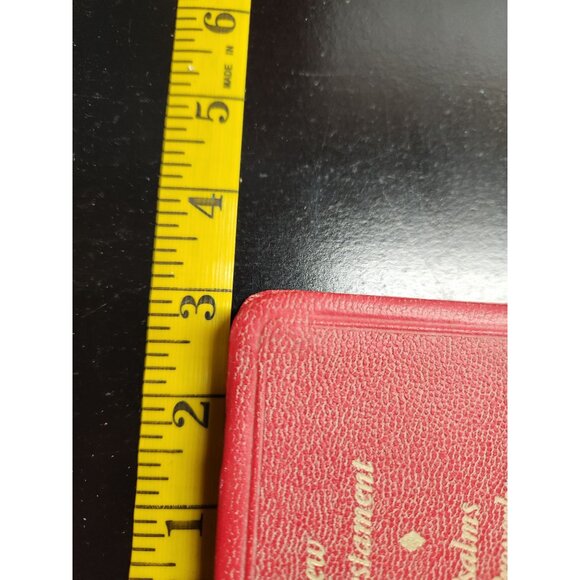 1974 Gideons International New Testament Psalms & Proverbs Red Cover Pockt Bible - Picture 10 of 10